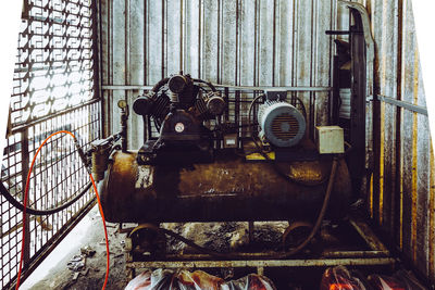 Close-up of rusty metal