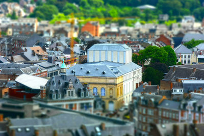 High angle view of cityscape