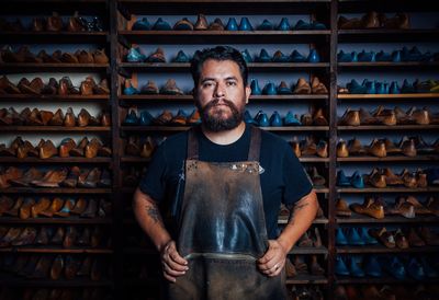 Portrait of shoemaker