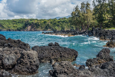 Panoramic view of sea against sky