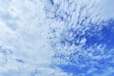 Low angle view of clouds in sky