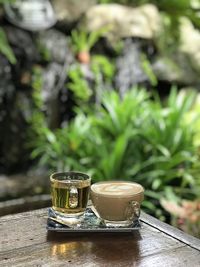 Close-up of drink on table