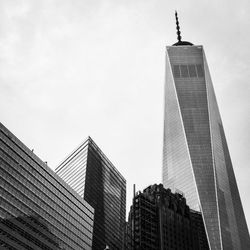 Low angle view of skyscrapers