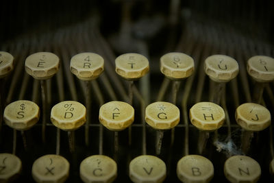 Old mechanical typewriter