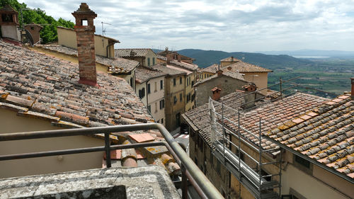 The city of cortona, arezzo, tuscany, italy.