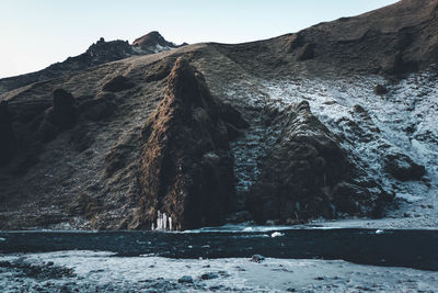 Scenic view of mountain against sky