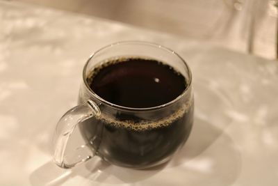 Close-up of coffee in cup