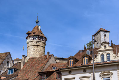 Low angle view of building against sky