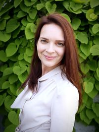 Portrait of smiling young woman