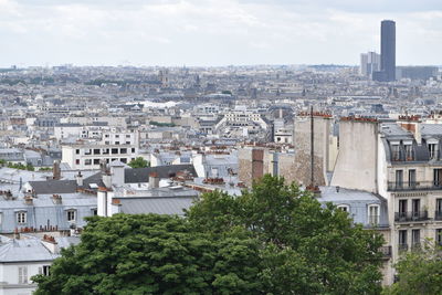 Aerial view of buildings in city