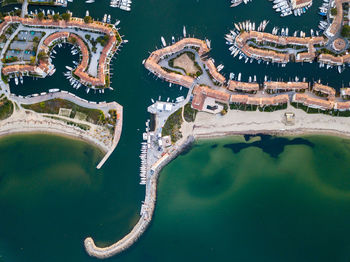 High angle view of a building