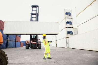 Man working at construction site