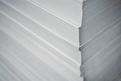 Full frame shot of paper stack