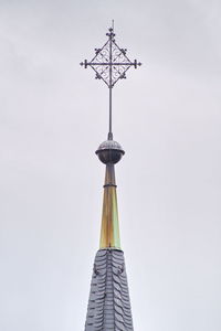 Low angle view of communications tower