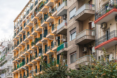 Low angle view of residential building