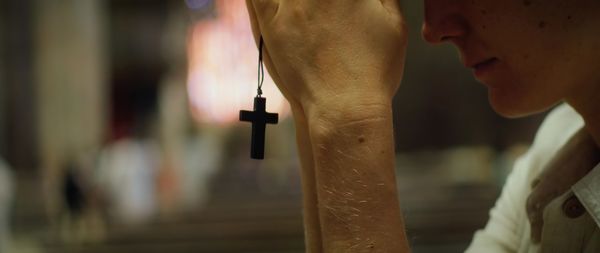 Close-up of man with arms crossed