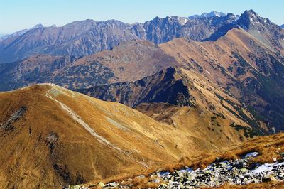 Scenic view of mountain range