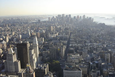 Aerial view of buildings in city