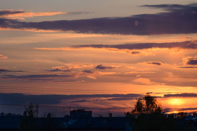 Scenic view of sky during sunset