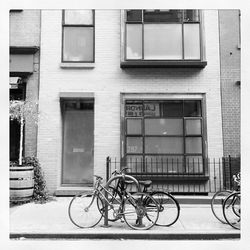 Cars parked in front of building