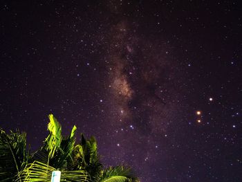 Low angle view of star field against star field