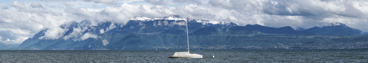 Panoramic view of sea against sky