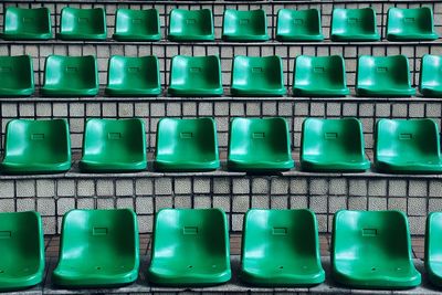 Full frame shot of empty seats