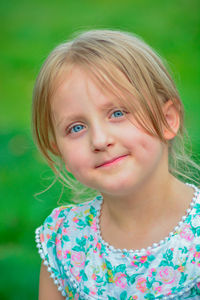 Portrait of smiling girl