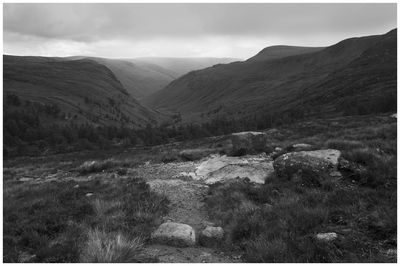 View of glen doll in angus, looking towards royal deeside