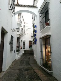 Alley amidst buildings in city