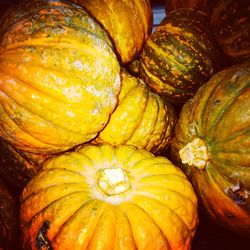 Full frame shot of pumpkins