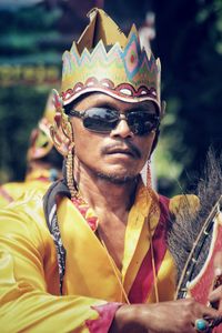 Portrait of man wearing sunglasses