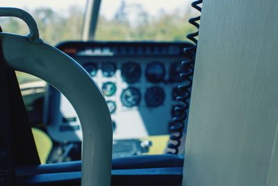 Close-up of airplane