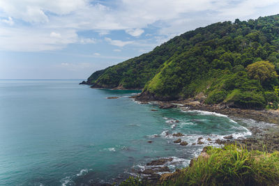 Scenic view of sea against sky