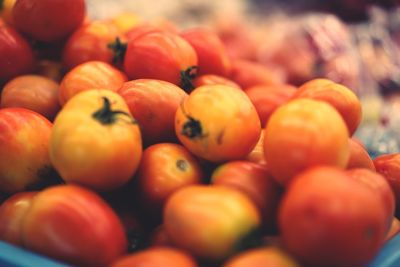 Close-up of oranges for sale in market