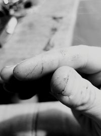 Close-up of human hand