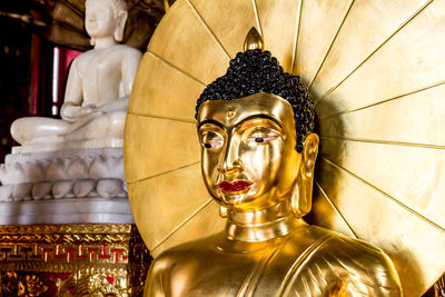 Statue of buddha in building