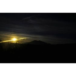 Scenic view of landscape against sky during sunset