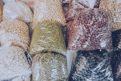 Full frame shot of vegetables for sale in market