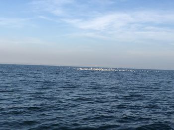 Scenic view of sea against sky