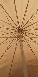 Low angle view of pole against sky