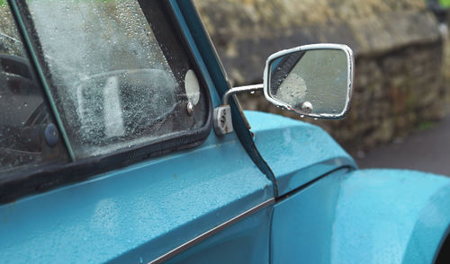 Close-up of vintage car