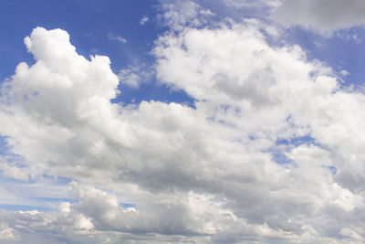 Low angle view of clouds in sky