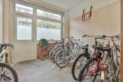 Bicycles on street