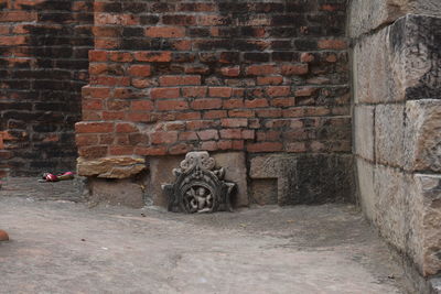 Stone wall of old building