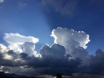 Low angle view of clouds in sky