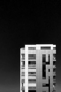 Low angle view of building against clear sky