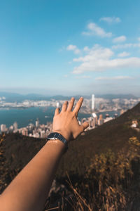 Skyline of hong kong