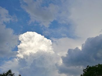 Low angle view of clouds in sky