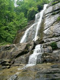 River flowing through rocks